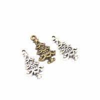 Zinklegering Kerst Hangers, Zinc Alloy, Kerstboom, plated, Kerstontwerp & DIY, meer kleuren voor de keuze, nikkel, lood en cadmium vrij, 22x12mm, Gat:Ca 2mm, Verkocht door PC