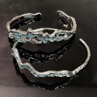 Messing Armbanden, platinum plated, voor vrouw & glazuur, meer kleuren voor de keuze, 60mm, Verkocht door PC