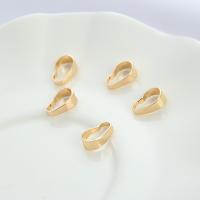 Латунные Держатель кулона Бейл, Латунь, 14K плакирование железом, DIY & разный размер для выбора, не содержит никель, свинец, 10ПК/Лот, продается Лот