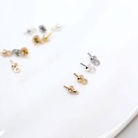 Prás Peg Bannaí, plátáilte, DIY, dathanna níos mó le haghaidh rogha, nicil, luaidhe & caidmiam saor in aisce, 6.3mm, 3mm, 0.8mm, Poll:Thart 1.5mm, Díolta De réir PC