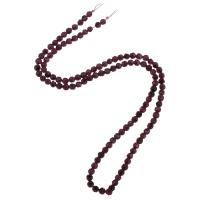 Prirodni Garnet perle, Granat, Krug, uglađen, možete DIY & faceted, ljubičasta boja, 3.60mm, Prodano Per Približno 16 inčni Strand