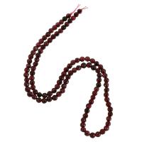 Naturlig granat perler, Garnet, Runde, poleret, du kan DIY & facetteret, granat, 4mm, Solgt Per Ca. 15.5 inch Strand