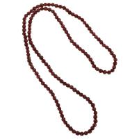 Gemstone smycken halsband, Garnet, polerad, Unisex & fasetterad, granat, 4x4x4mm, Längd Ca 20 inch, Säljs av PC