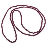 Collier bijoux de pierre gemme, grenat, poli, unisexe & normes différentes pour le choix & lisse, violet, Longueur Environ 28 pouce, Vendu par PC