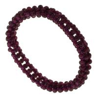 Naturlig granat armband, Garnet, polerad, Unisex, purpur, Längd Ca 6 inch, Säljs av PC