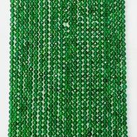 Natural Green Agate Beads Round & faceted green Sold Per Approx 14.96 Inch Strand