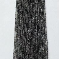 Labradorite Pärlor, Labradorit, Rund, naturlig, olika storlek för val & fasetterad, svart, Såld Per Ca 14.96 inch Strand