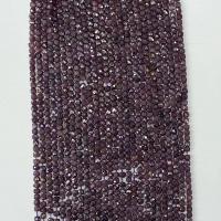 Gemstone smykker perler, Naturlig Lepidolite, Square, naturlig, facetteret, lilla, 4x4mm, Solgt Per Ca. 14.96 inch Strand