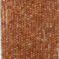 Agaat kralen, Sun Agate, Plein, natuurlijk, verschillende grootte voor keus & gefacetteerde, oranje, Per verkocht Ca 14.96 inch Strand