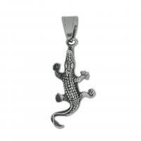 Acier inoxydable animaux Pendentifs, acier inoxydable 316L, crocodile, Vintage & pour homme, couleur originale, 19x49mm, Vendu par PC