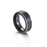 Tungsten Stålring til mænd, Wolfram stål, mode smykker & forskellig størrelse for valg & for mennesket, 8x3.30mm, Solgt af PC