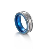 Tungsten stålring för män, Volfram stål, mode smycken & olika storlek för val & för människan, 8x3.20mm, Säljs av PC