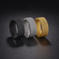 Titanium Steel Finger Ring plated fashion jewelry & for man Sold By PC