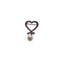 Kunststof Pearl Brooch, Zinc Alloy, met Plastic Pearl, platinum plated, mode sieraden & voor vrouw, meer kleuren voor de keuze, 27-50mm, Verkocht door PC