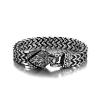 Edelstahl Schmuck Armband, 316 L Edelstahl, Wolf, Vintage & unisex & verschiedene Größen vorhanden, 12mm, verkauft von PC