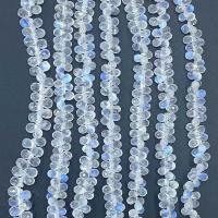 Perline in pietra di luna, Blue Moonstone, Lacrima, naturale, formato differente per scelta & sfaccettati, bianco, Venduto per Appross. 14.96 pollice filo