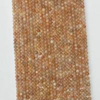 Agaat kralen, Sun Agate, Ronde, natuurlijk, verschillende grootte voor keus, oranje, Per verkocht Ca 14.96 inch Strand