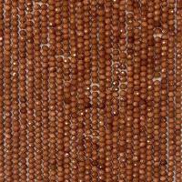 Goldstone Beads, Ronde, natuurlijk, gefacetteerde, rood, 2x4mm, Per verkocht Ca 14.96 inch Strand