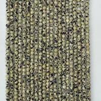 Dalmatische Beads, Dalmatiër, Ronde, natuurlijk, verschillende grootte voor keus & gefacetteerde, beige, Per verkocht Ca 14.96 inch Strand