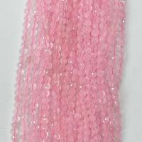 Natural Rose Quartz Beads Round & faceted pink Sold Per Approx 14.96 Inch Strand