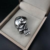 Zinc Alloy Skull Pendants antique silver color plated vintage & DIY nickel lead & cadmium free Sold By PC