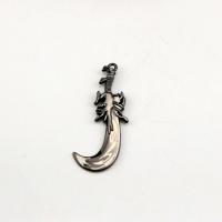 Zinc Alloy Pendants Sword plated vintage & DIY black nickel lead & cadmium free Sold By PC