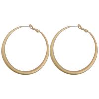 Zinc Alloy Oorbellen, Donut, gold plated, Koreaanse stijl & voor vrouw, 45mm, Verkocht door pair