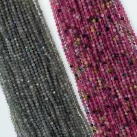 Perles bijoux en pierres gemmes, tourmaline, avec Labradorite, Boulier, naturel, normes différentes pour le choix & facettes, plus de couleurs à choisir, 4mm, Vendu par Environ 14.96 pouce brin