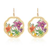 Zinc Alloy Drop Earrings gold color plated fashion jewelry & for woman nickel lead & cadmium free Sold By Pair