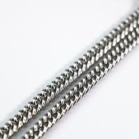 Catena di gioielli in acciaio inox, 304 acciaio inox, DIY, colore originale, 7mm, Venduto da m