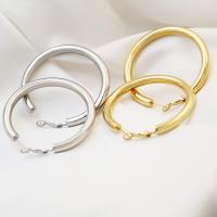 Mens Stainless Steel Hoop orecchino, 304 acciaio inox, Ciambella, per la donna, nessuno, 45mm, Venduto da coppia