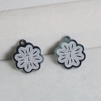 Stainless Steel Flower Pendant 304 Stainless Steel polished DIY original color Sold By PC