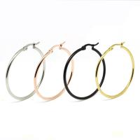 Mens Stainless Steel Hoop orecchino, acciaio inox, lucido, formato differente per scelta & per la donna, nessuno, Venduto da coppia