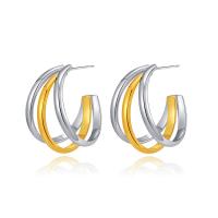 Brass Stud Earring plated fashion jewelry & for woman nickel lead & cadmium free Sold By Pair