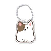 Key Chain, Akryl, Hund, Nuttet & Unisex, flere farver til valg, 30-40mm, Solgt af PC