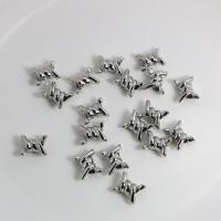 Sinc Alloy Pendants, dath airgid plated, DIY, nicil, luaidhe & caidmiam saor in aisce, 13.60x16.80x8.20mm, Díolta De réir PC