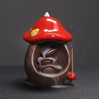 Backflow Incense Burner Purple Clay half handmade for home and office & durable & multifunctional Sold By PC