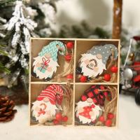 Wood Christmas Tree Decoration half handmade cute Sold By Box