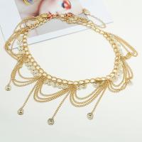 Trendy riemen, Aluminium, gold plated, mode sieraden & voor vrouw, Lengte Ca 95 cm, Verkocht door PC