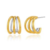 Brass Stud Earring plated fashion jewelry & for woman nickel lead & cadmium free Sold By Pair