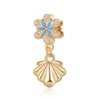 European stile Zinc Alloy pendenti, lega in zinco, Cuore, placcato color oro, DIY & stili diversi per la scelta & smalto, 10-30mm, Venduto da PC