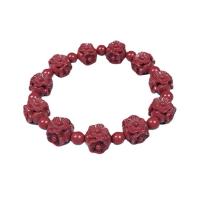 Fashion Cinnabar Bracelet Unisex vermeil 10mm Length Approx 7.87 Inch Sold By PC