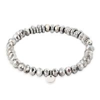 Crystal Bracelets Titanium Steel with Crystal Vacuum Ion Plating fashion jewelry & for woman Sold Per 18 cm Strand