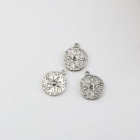 Stainless Steel Pendants 304 Stainless Steel Flat Round polished DIY original color Sold By PC