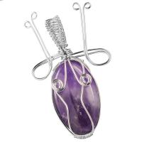 Gemstone Pendants Jewelry with Zinc Alloy & Unisex Sold By PC