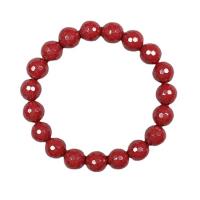 Moda Cinnabar Bracciale, cinabro, unisex & formato differente per scelta & sfaccettati, vermiglio, Lunghezza Appross. 7.48 pollice, Venduto da PC