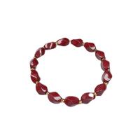 Fashion Bracelet Cinnabar, cinabre, unisexe, rouge vermeil, 6mm, Longueur Environ 7.48 pouce, Vendu par PC