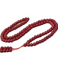 108 Mala kralen, Cinnabar, voor vrouw, vermeil, 6mm, Verkocht door PC