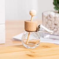 Glass Perfume Bottle with wood cap Sold By PC