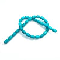 Edelsteen Sieraden Kralen, Synthetisch Blauw Turquoise, Kolom, DIY & verschillende grootte voor keus, blauw, Per verkocht Ca 38 cm Strand